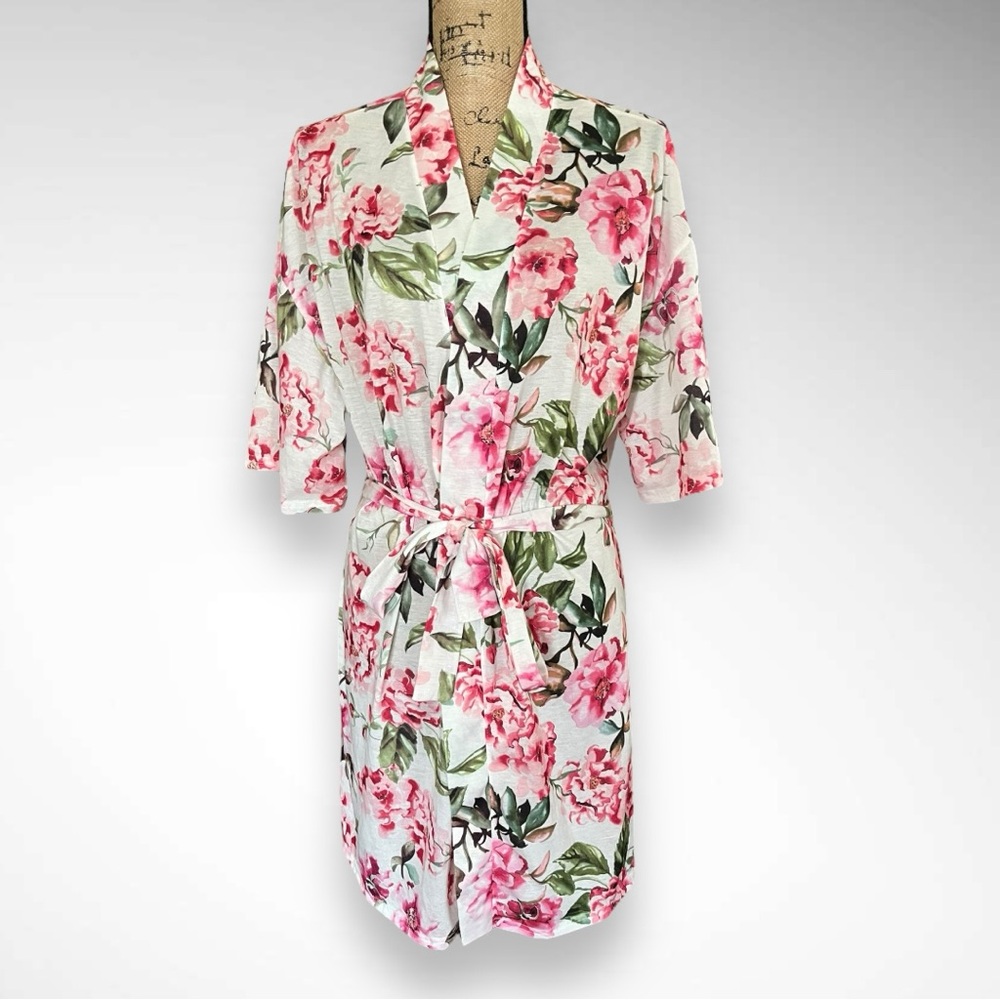 SHOW ME YOUR MUMU Mini Floral Robe With Belt One Size‎ | NWOT